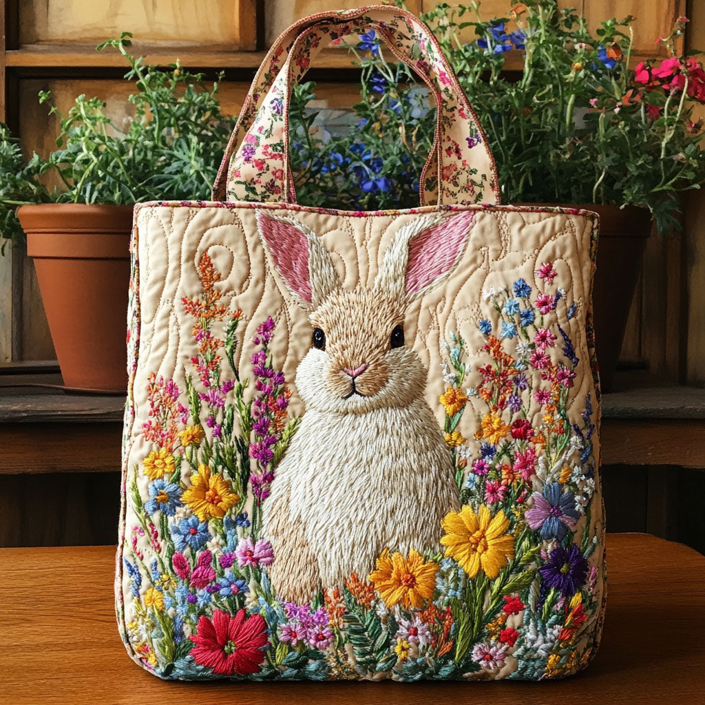 Handgjord väska – Hare med Blommor