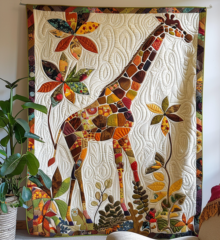 Afrikanska Giraffer Äventyr Filt