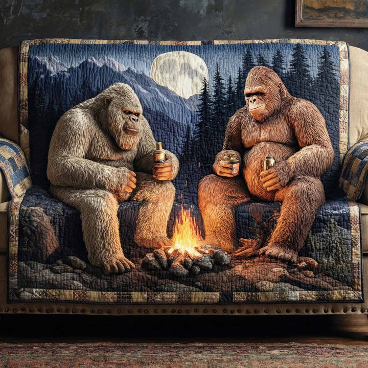 Bigfoot Lägereld Månnatt Sofföverkast