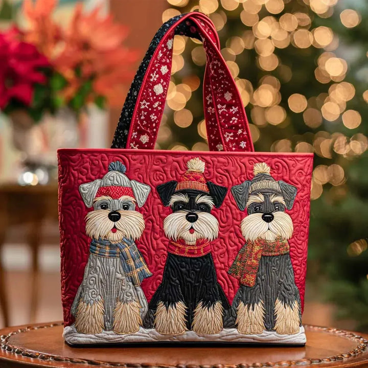 Handgjord väska – Schnauzertrio
