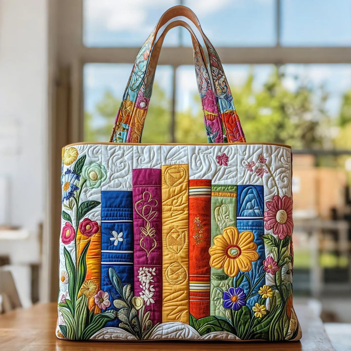 Handgjord väska – Blommigt Bibliotek