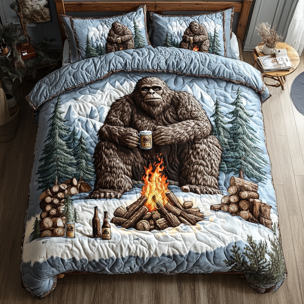 Bigfoot Lägereld Skog 3-delat Bäddset