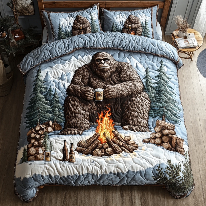 Bigfoot Lägereld Skog 3-delat Bäddset