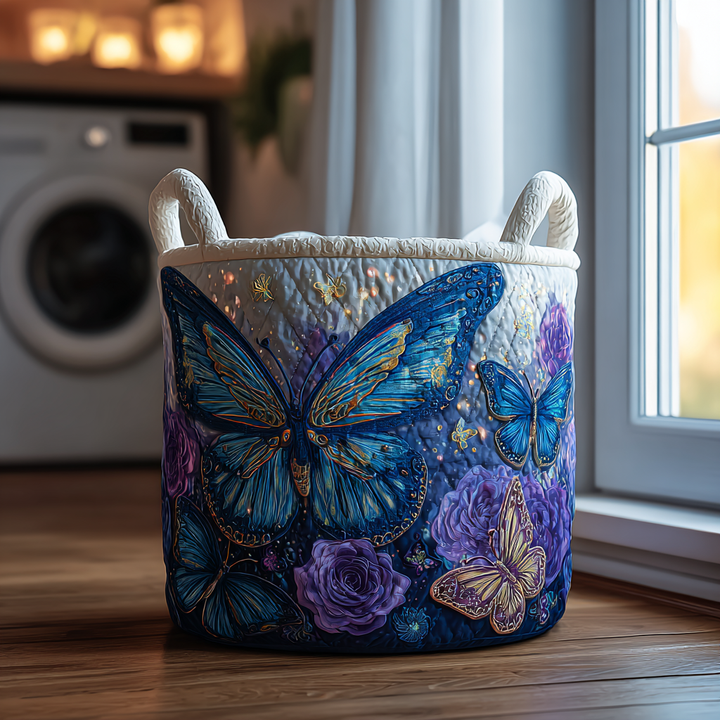 Fjäril på Blomma Tvättkorg