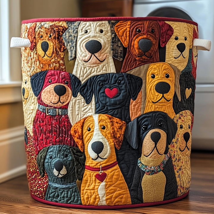 Golden Retriever på Hösten Tvättkorg