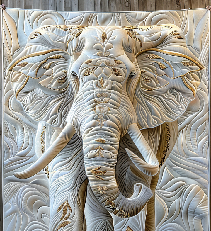 Elefant Visdom Relief Filt