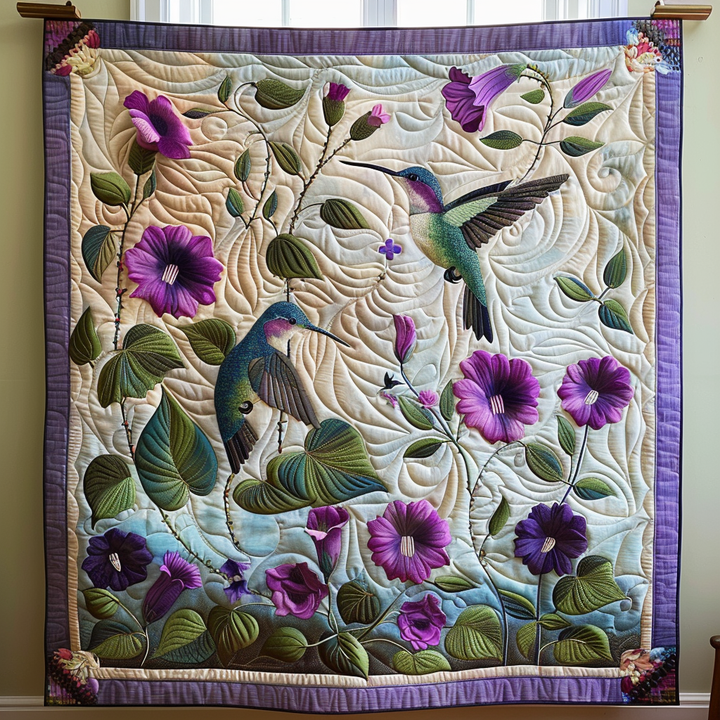 Kolibri Blomsterdans Filt