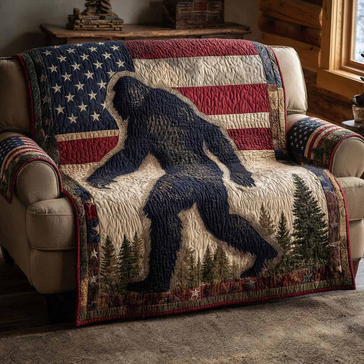 Bigfoot Lägereld Månnatt Sofföverkast