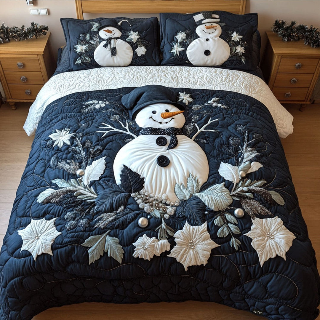 Frostiga Snögubbar Vinterland 3-delat Bäddset