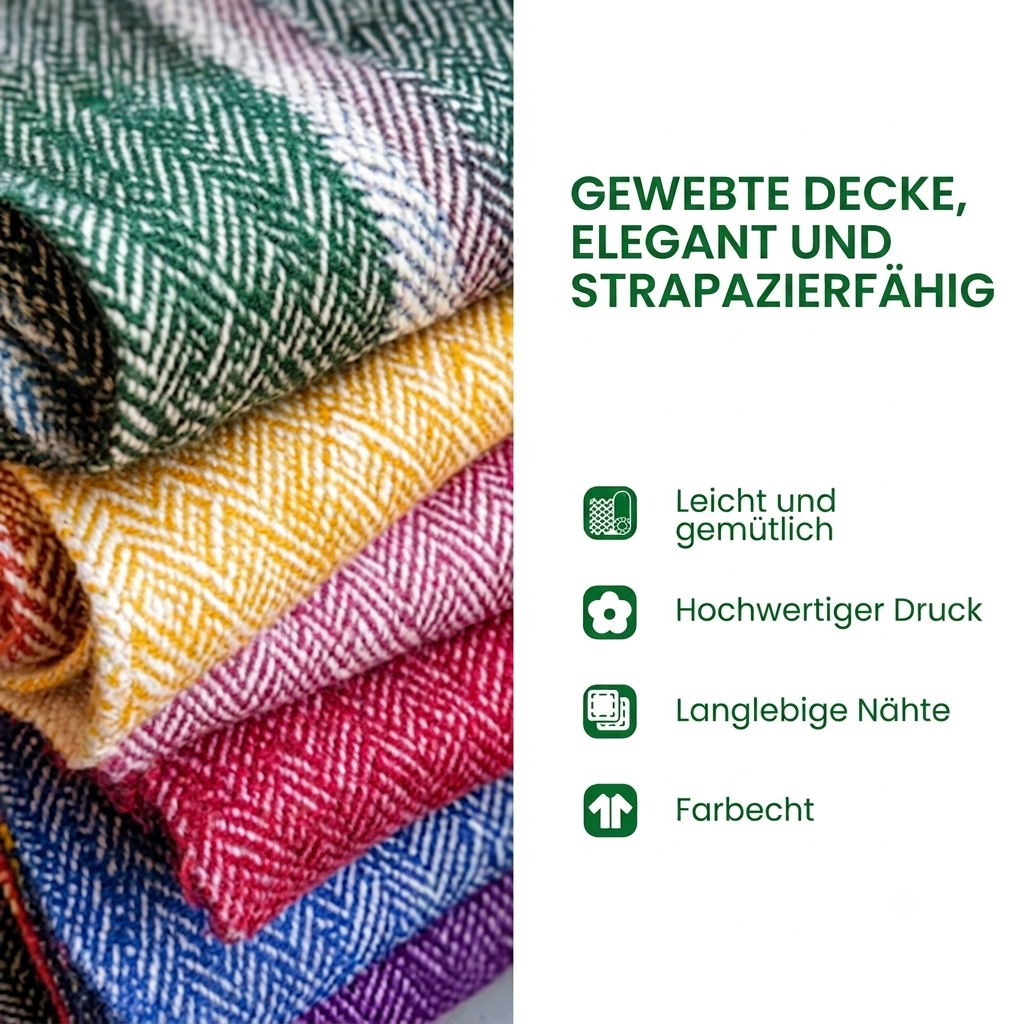 Sköldpadda Öande Vävd Soffilt