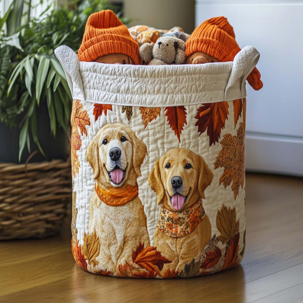 Golden Retriever i Stjärnnatt Tvättkorg