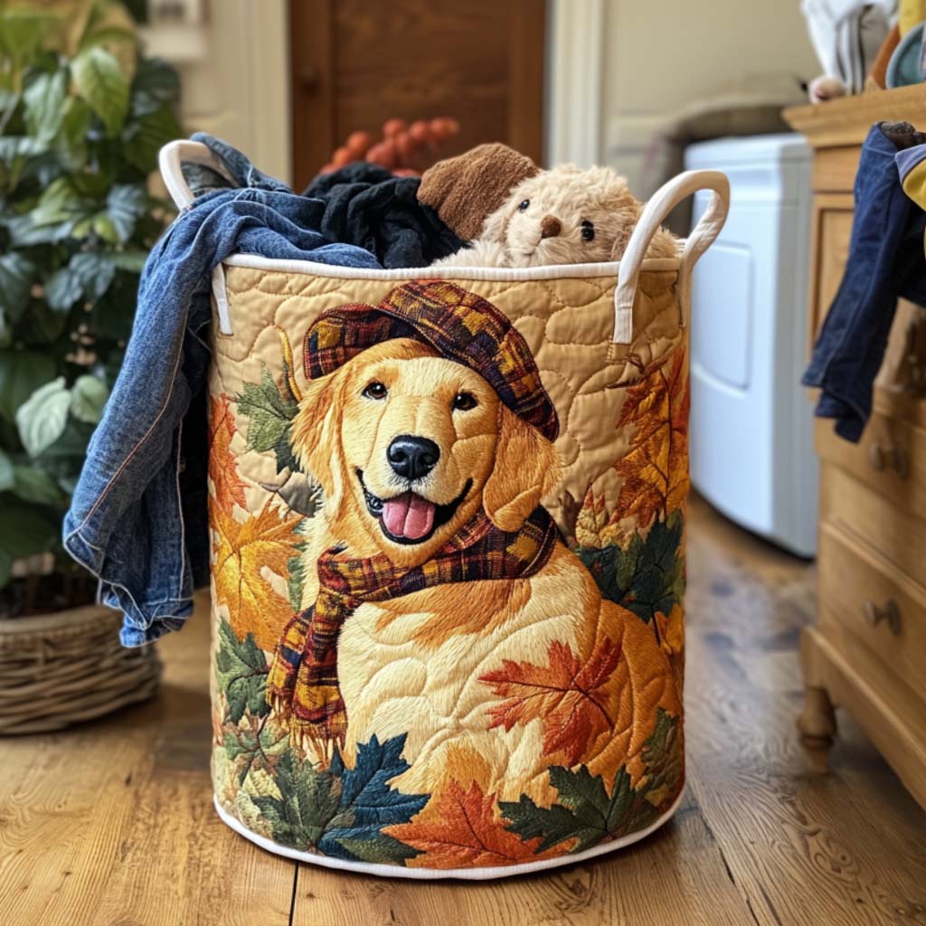 Golden Retriever i Stjärnnatt Tvättkorg