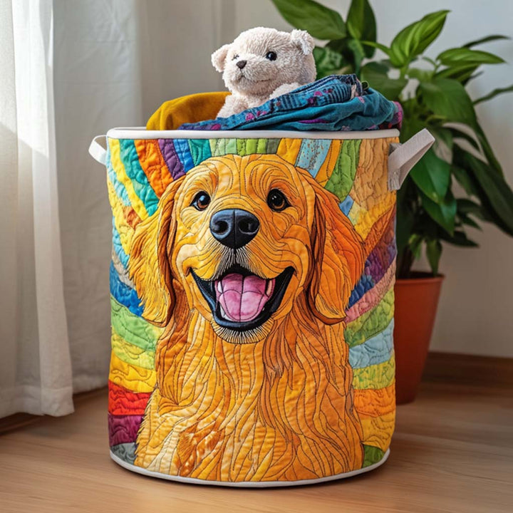 Golden Retriever i Stjärnnatt Tvättkorg