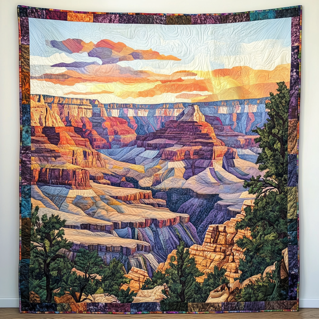 Grand Canyon Solnedgång Konst Väggbonad