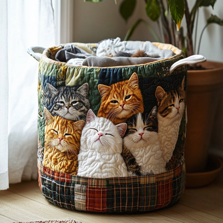 Leende Katter Tvättkorg