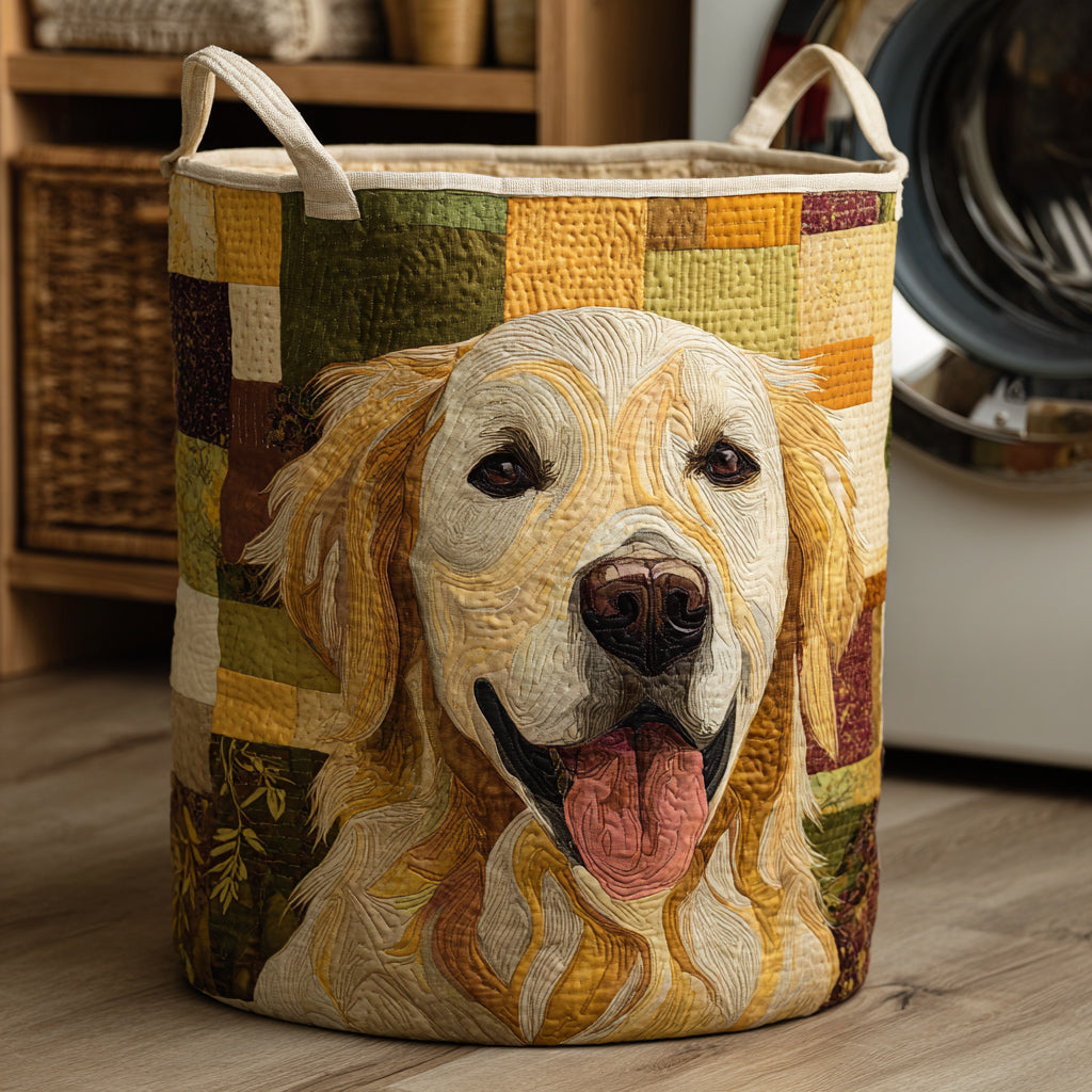 Glad Golden Retriever Tvättkorg