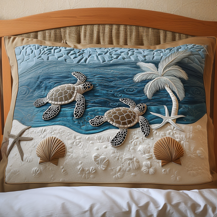 Sköldpaddor Strand Palm Kuddfodral