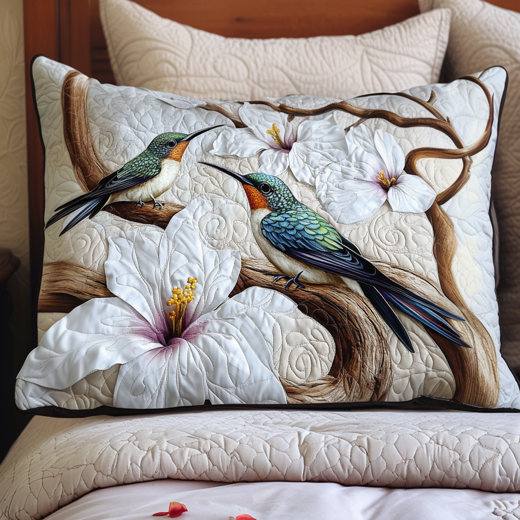 Kolibrier Vit Magnolia Kuddfodral