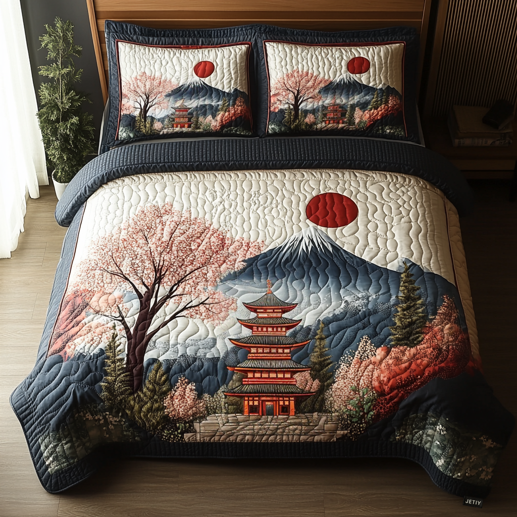 Japansk Pagod Fuji 3-delat Bäddset