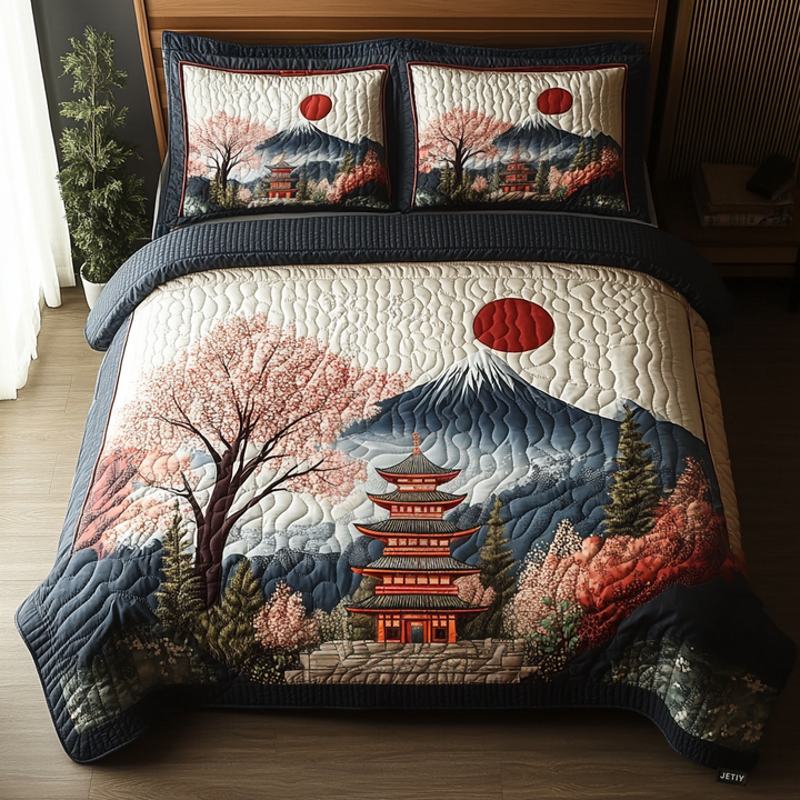 Japansk Pagod Fuji 3-delat Bäddset