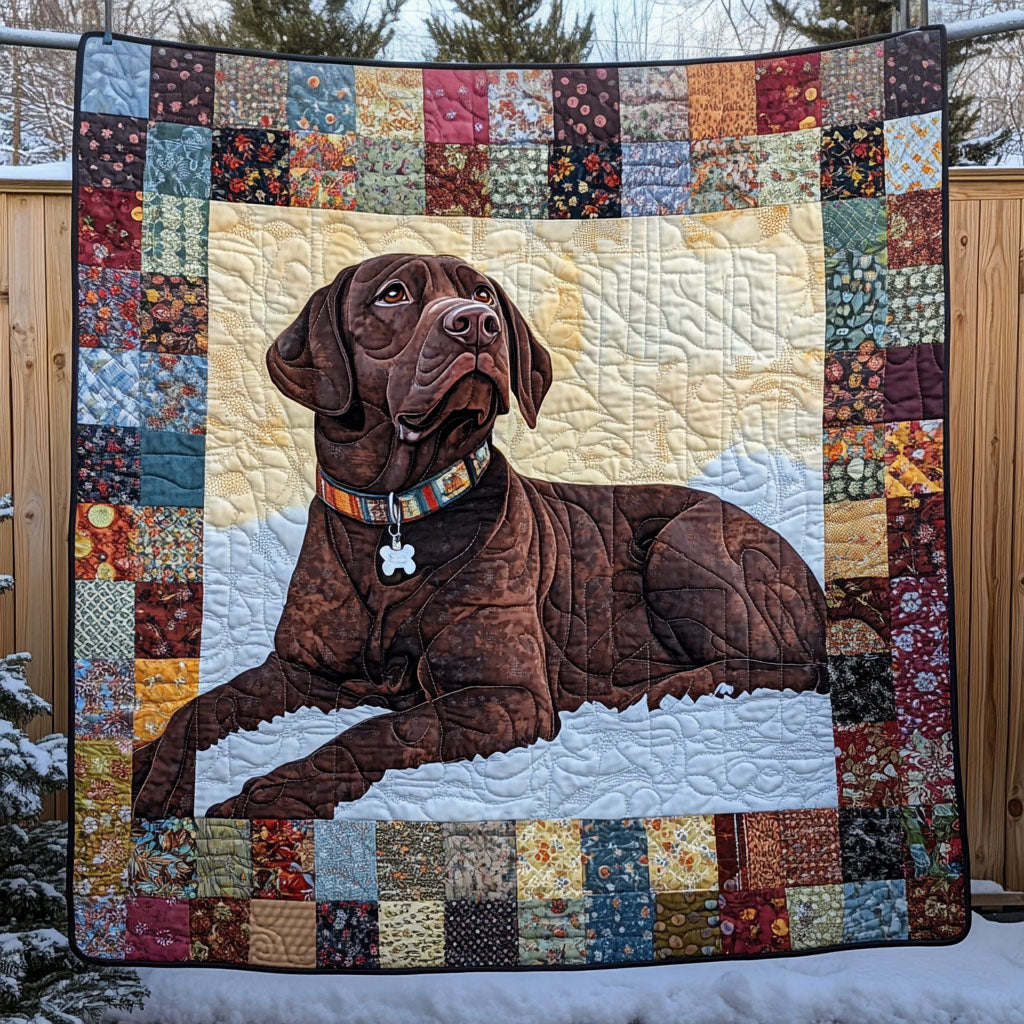 Choklad Labrador Lapptäcke Filt