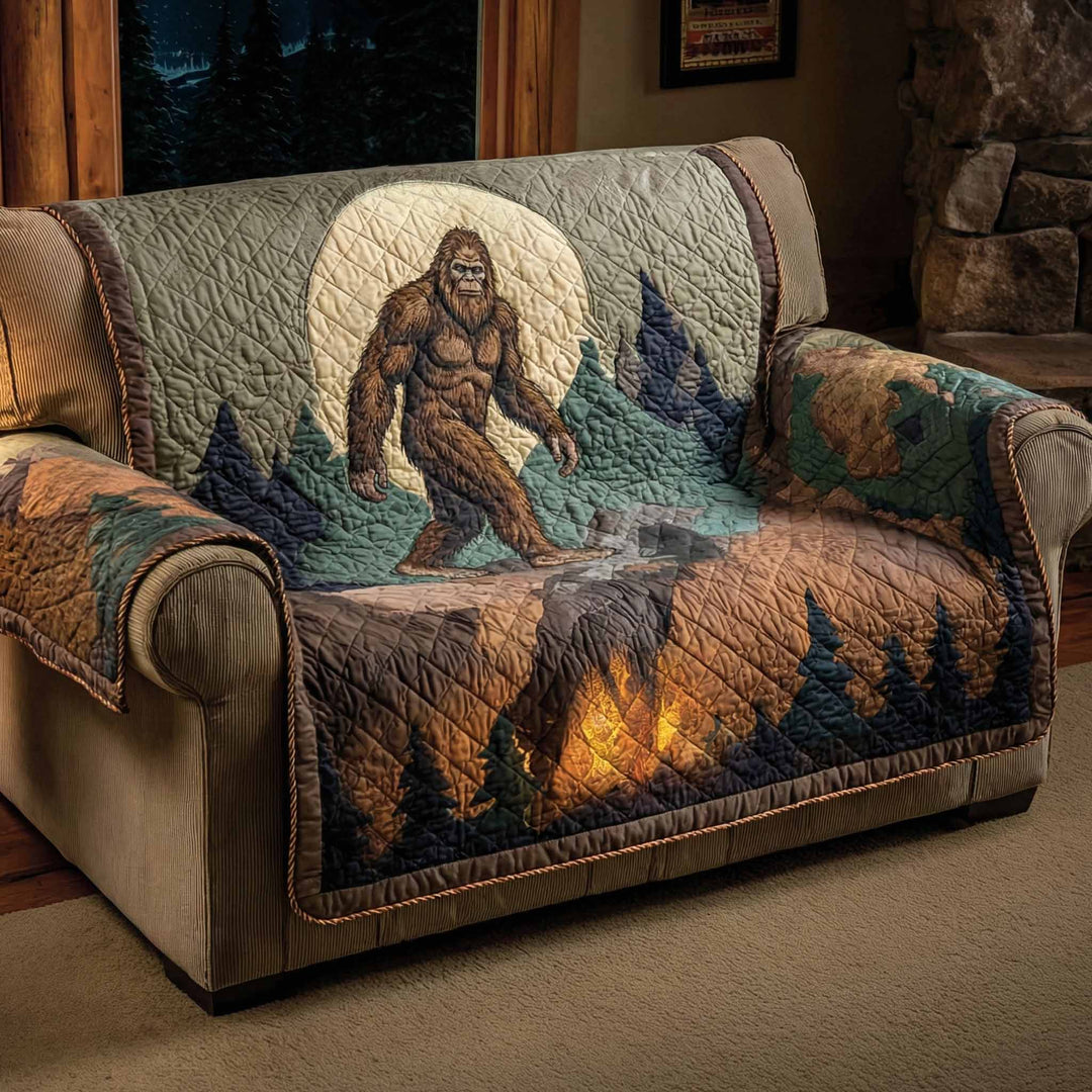 Bigfoot Lägereld Månnatt Sofföverkast