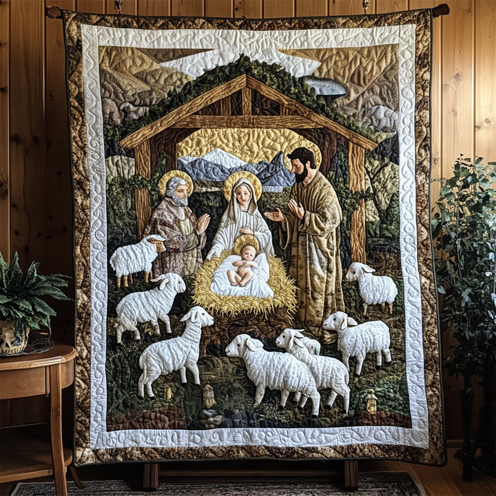 Jesu Födelse i Krubban Konst Väggbonad