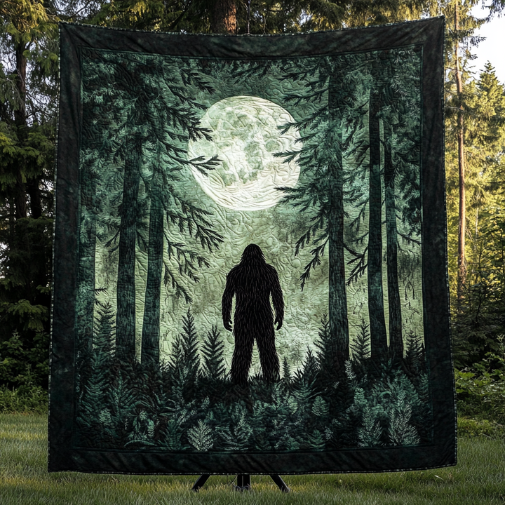 Mystisk Bigfoot Månskog Filt