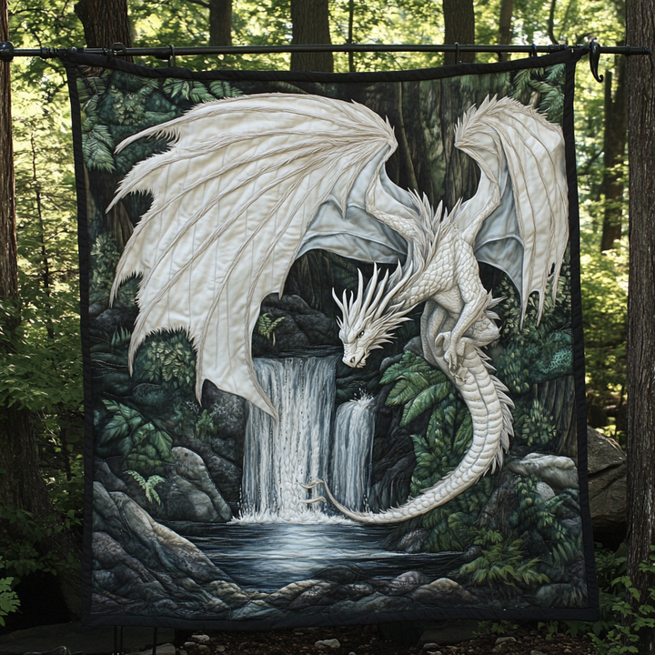 Mystisk Vit Himmelsdrake Filt