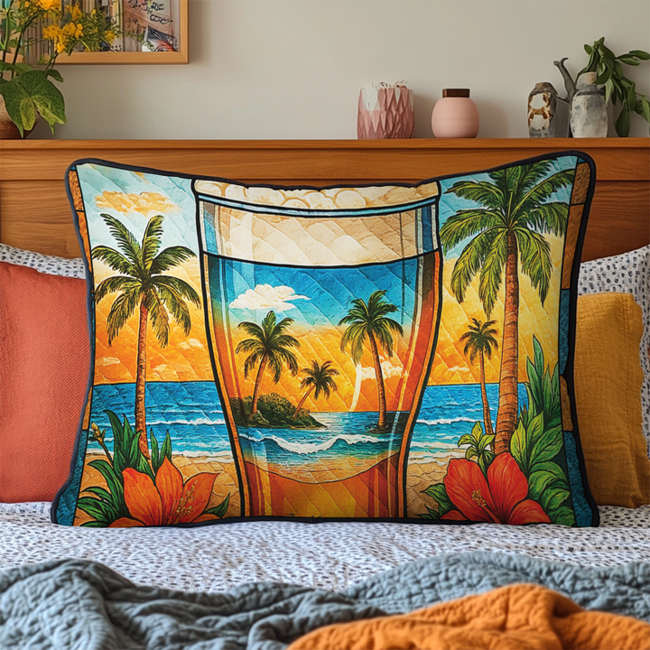 Tropisk Strand Palmer Aloha Kuddfodral