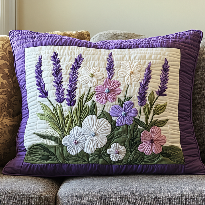 Lavendel Blommor Tillflykt Kuddfodral