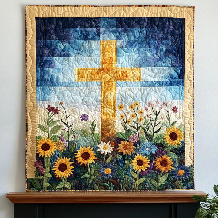 Solroskors i Blomsteräng Konst Hängande