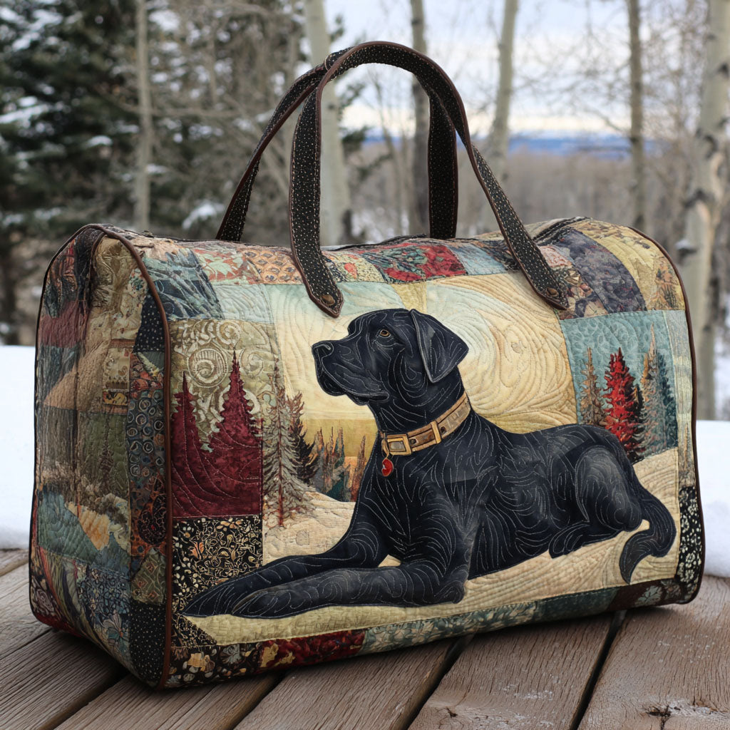 Resväska – Snötäckt Labrador
