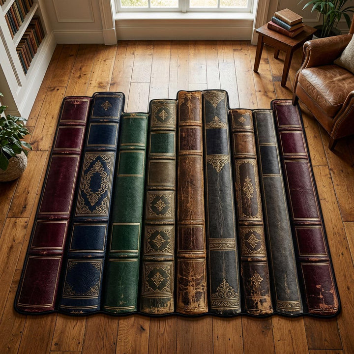 Antik Bokrad Vintage Specialformad Filt