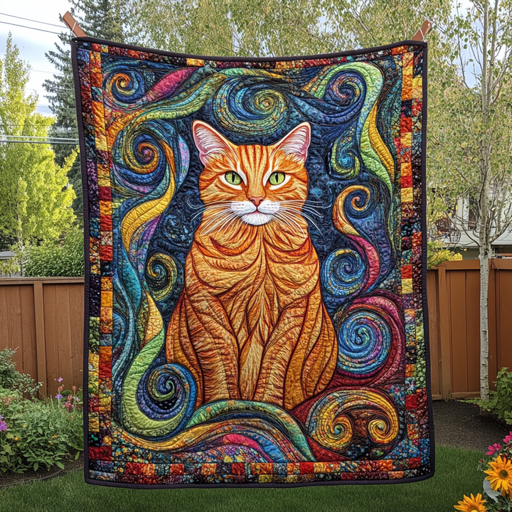 Fantastisk Orange Katt Filt