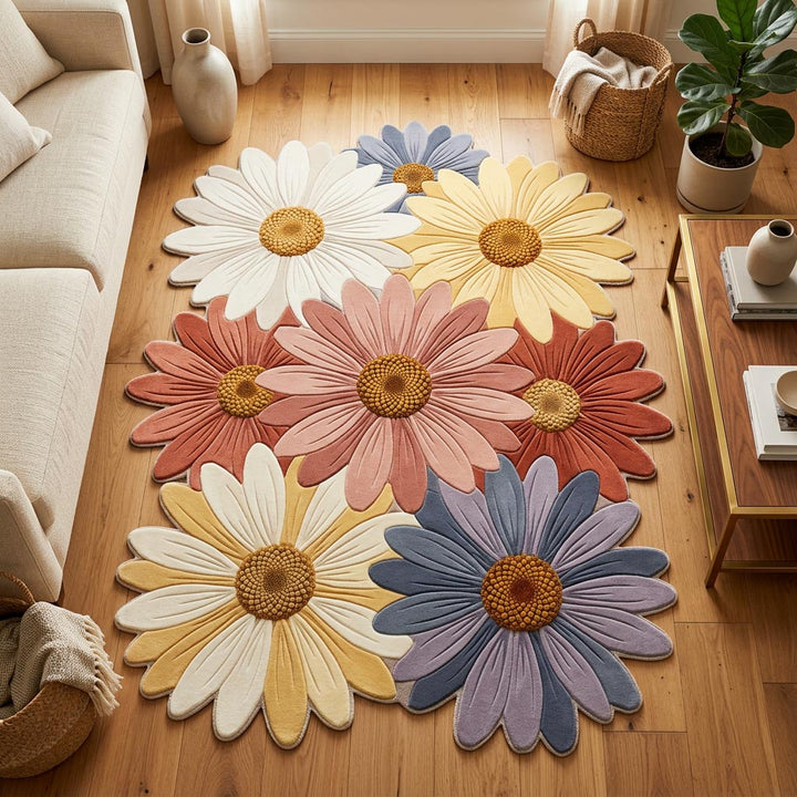 Vilda Prästkrageblommor Specialformad Filt