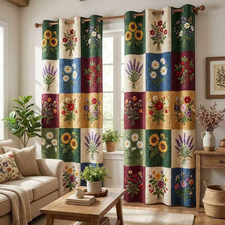Vildblommor Lappverk Gardiner