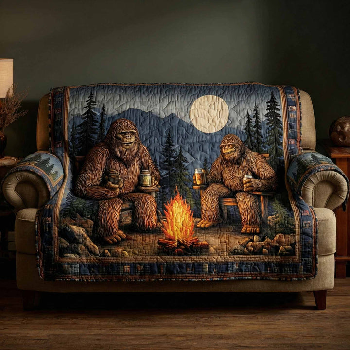 Bigfoot Lägereld Månnatt Sofföverkast