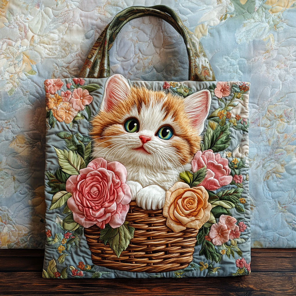 Handgjord väska – Blommande Kattungar