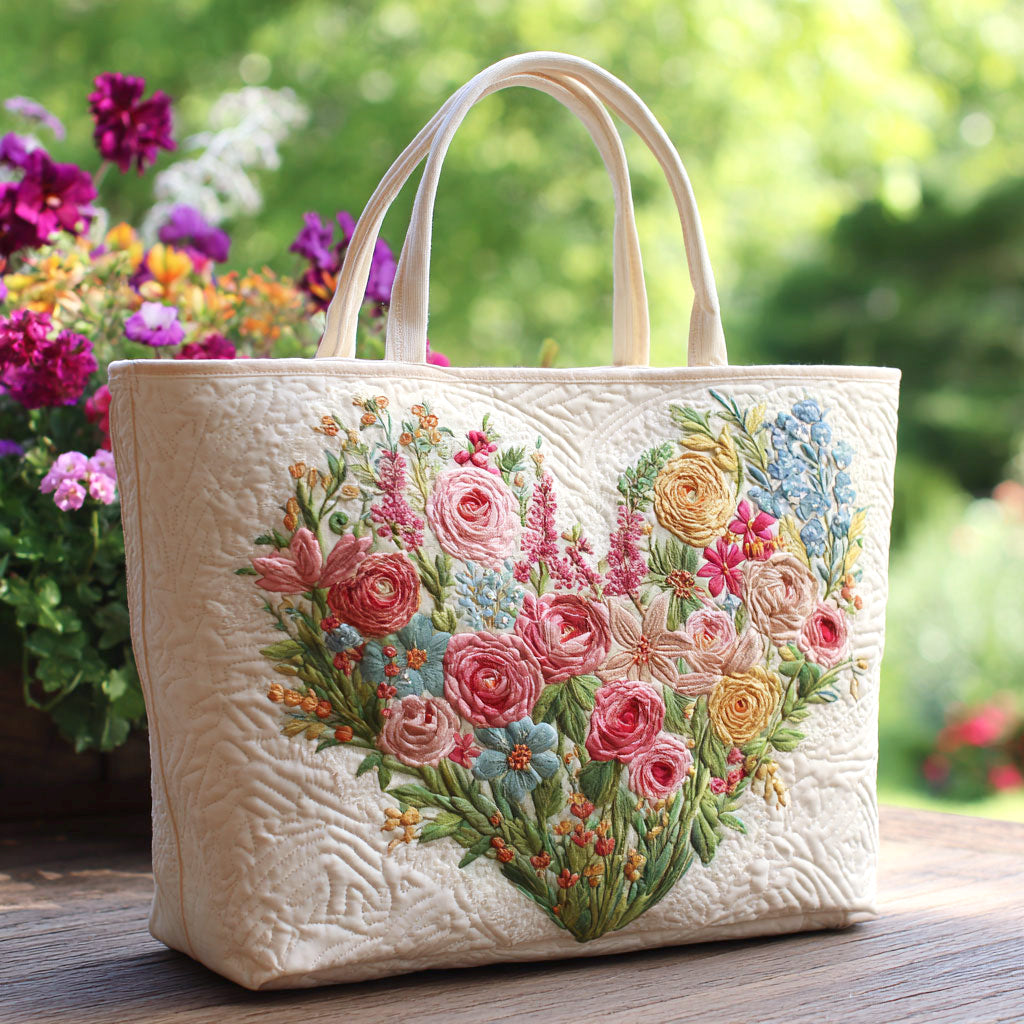Handgjord väska – Blomsterkärlek