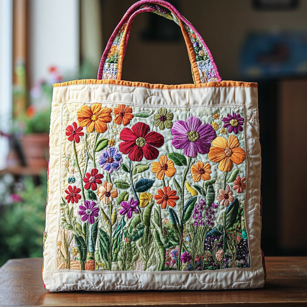 Handgjord väska – Blommande Trädgård