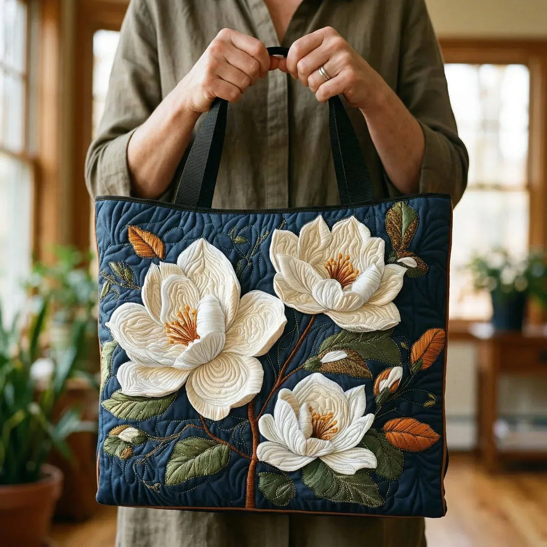 Handgjord väska – Delikat Magnolia