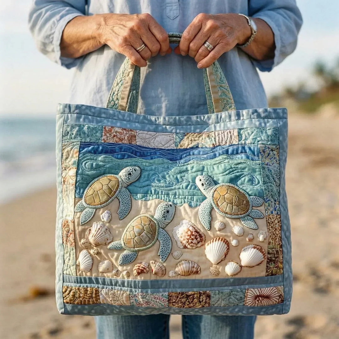 Handgjord väska – Havssköldpaddor