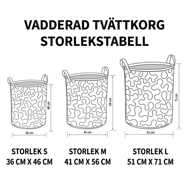 Stiliserade Öringar Tvättkorg
