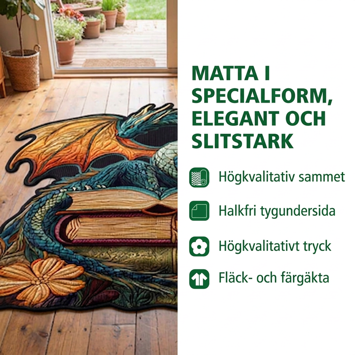 Blått Ankare Blomsterkrans Specialformad Filt