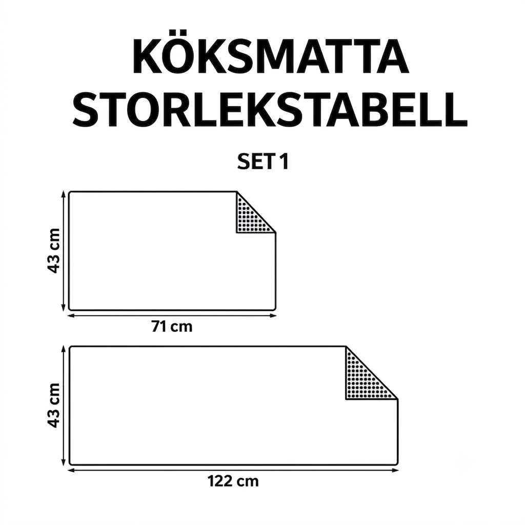 Mjukt Sköldpaddsskal Köksmatta