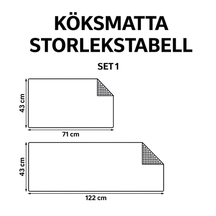 Mjukt Sköldpaddsskal Köksmatta