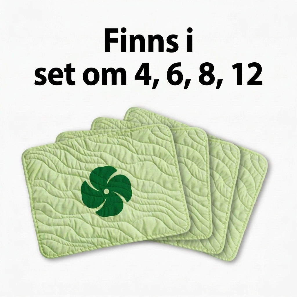 Kardinalpar Vintergren Glasunderlägg